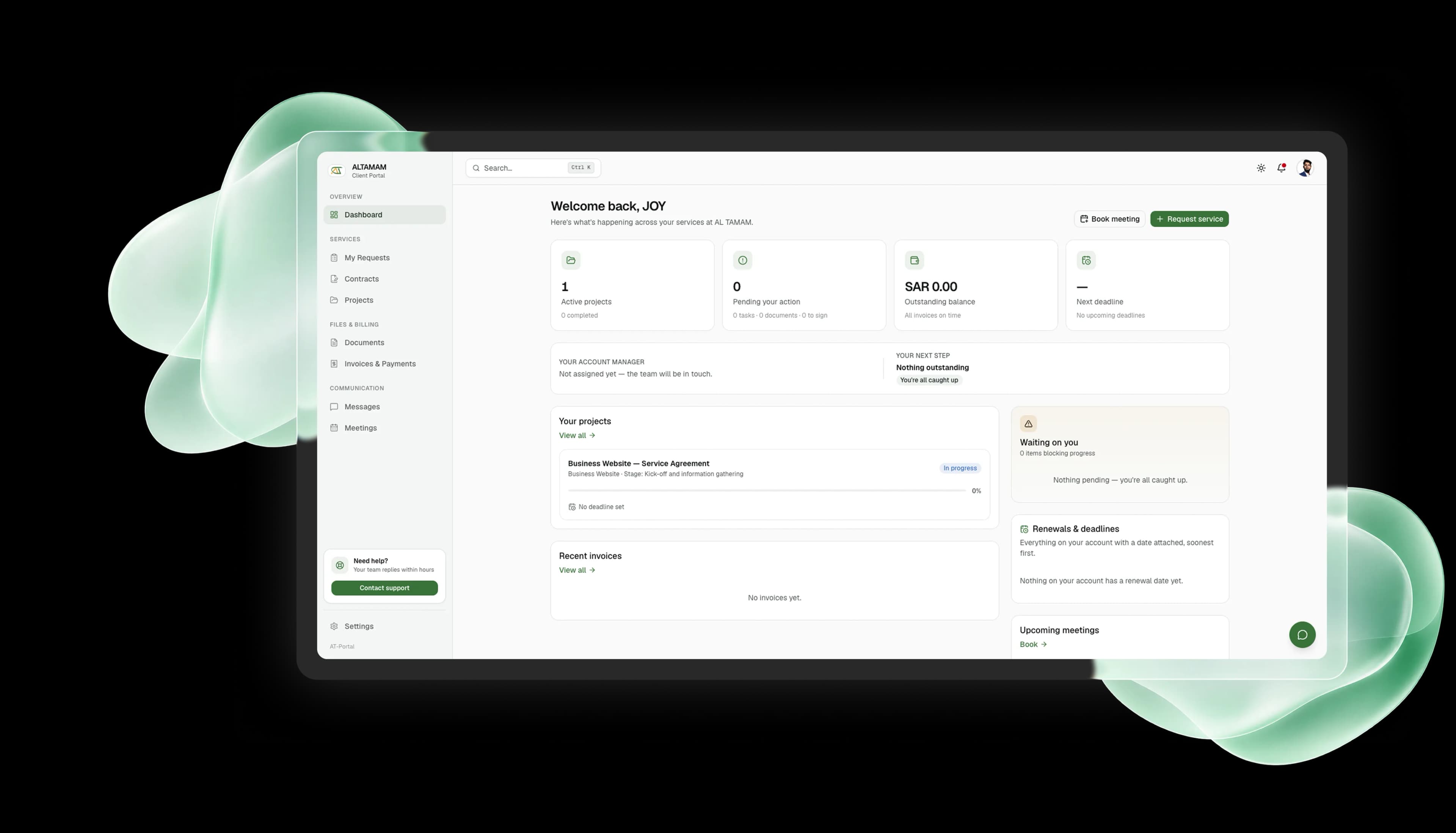 Client Portal Dashboard